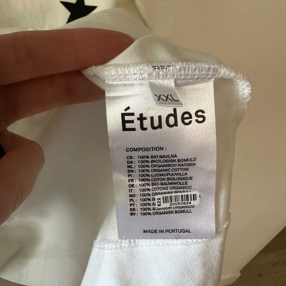 Études Studio Wonder organic-cotton T-shirt size XXL - Picture 9 of 16